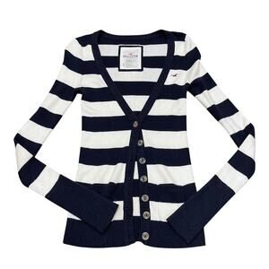 Y2K Hollister Striped Cardigan